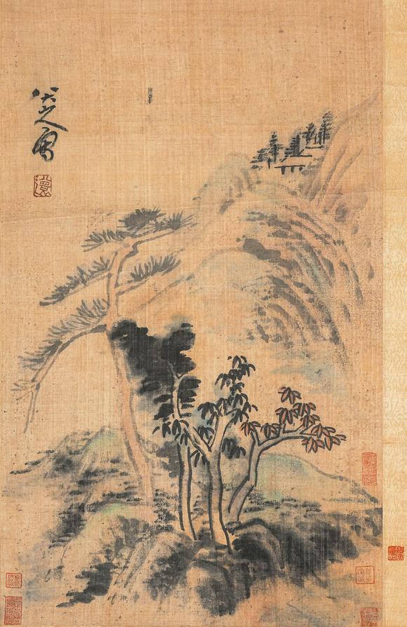 中鴻信八大山人（1626-1705）[明末清初]?四君子圖
