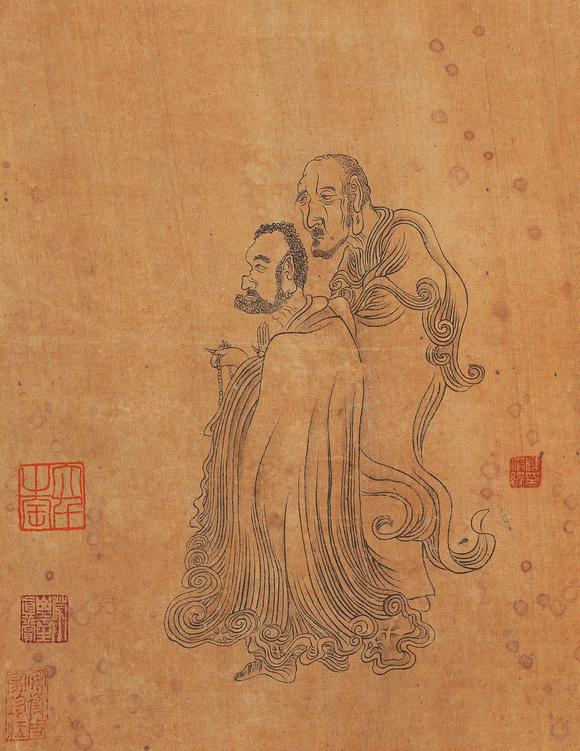 中鴻信陳洪綬（1598-1652）[明]?十八羅漢冊