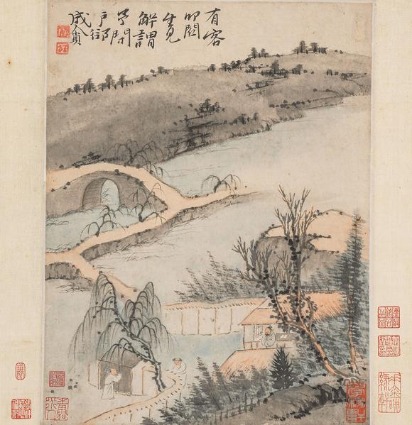 中鴻信石濤（1642-1718）?過故人莊