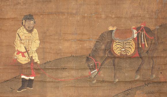 中鴻信佚名?胡人飼馬圖
