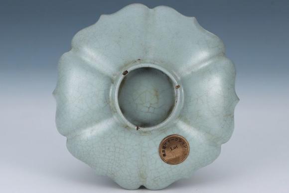 日本松町古美宋汝窯天青釉盞托