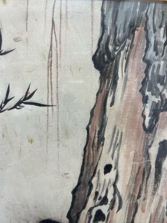 日本松町古美錢(qián)松巖 人物圖
