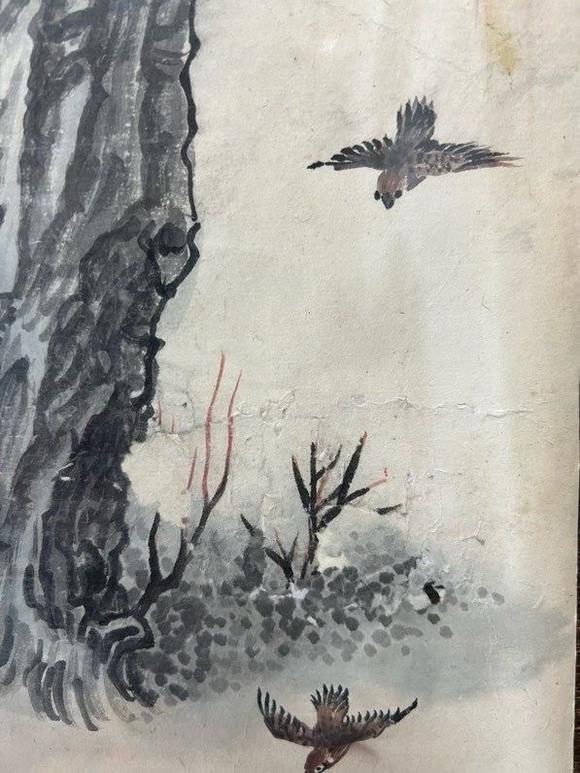 日本松町古美錢(qián)松巖 人物圖
