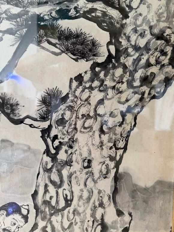 日本松町古美徐悲鴻 采芝圖