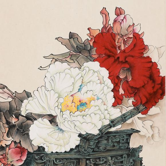 藝是拍賣鄭乃珖 花卉清供