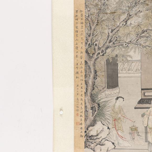 藝是拍賣仇珠 庭園清話圖