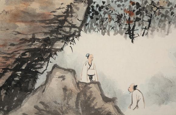 東京銀座（古美術(shù)宋磁）張大千  山水