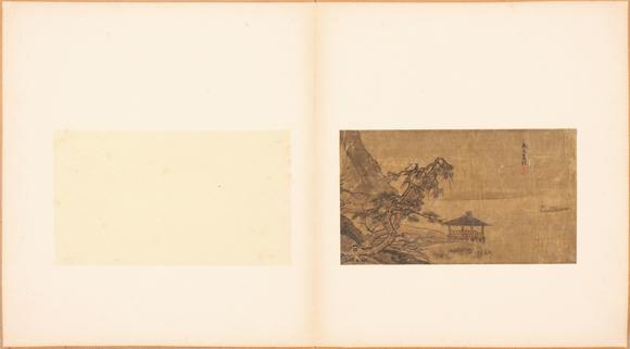 東京銀座（古美術(shù)宋磁）夏圭（南宋）（山中商會珍藏）  松亭漁隱