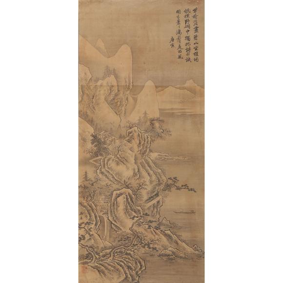 東京銀座（古美術(shù)宋磁）唐寅  山水
