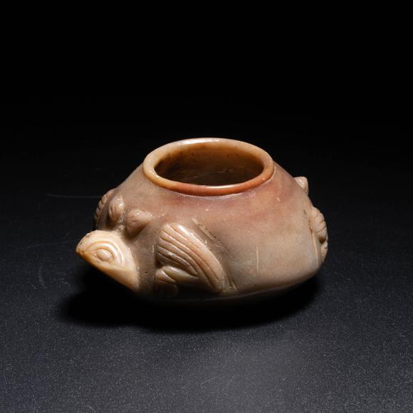 （和正堂株式會社）吉祥美術(shù)明 壽山石蛙形水盂
