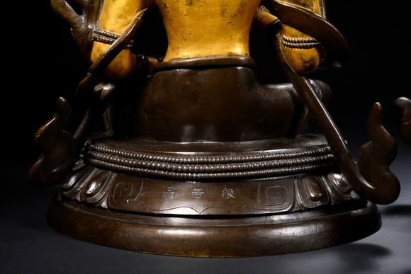 日本東競(jìng)株式會(huì)社大清乾隆年敬造 六品佛 普賢菩薩 紫竹林救度佛母 日天