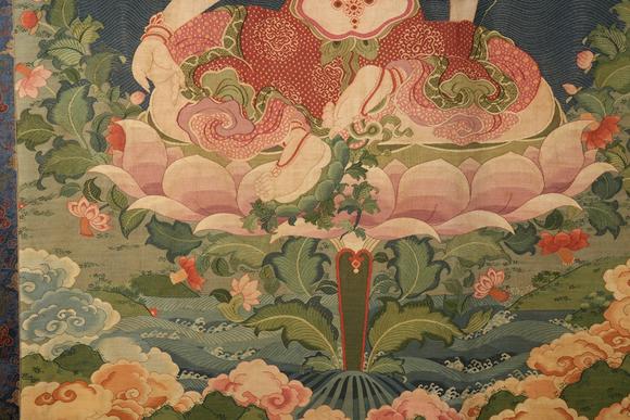 日本東競(jìng)株式會(huì)社乾隆欽命章嘉胡土克圖認(rèn)看供奉如意菩薩緙絲唐卡