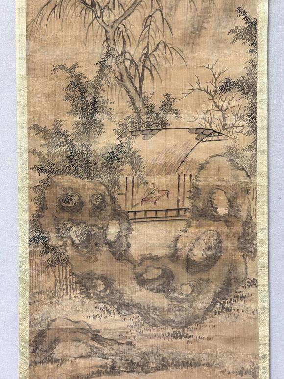 東京新日本高翔（1688-1753）　山水　絹本立軸
