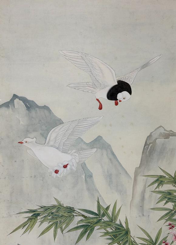 東京新日本於非闇（1889-1959）　和平　紙本立軸