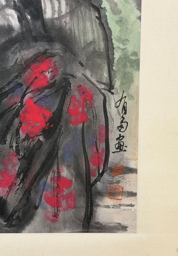 東京新日本姚有多（1937-2001）　小女孩　紙本立軸