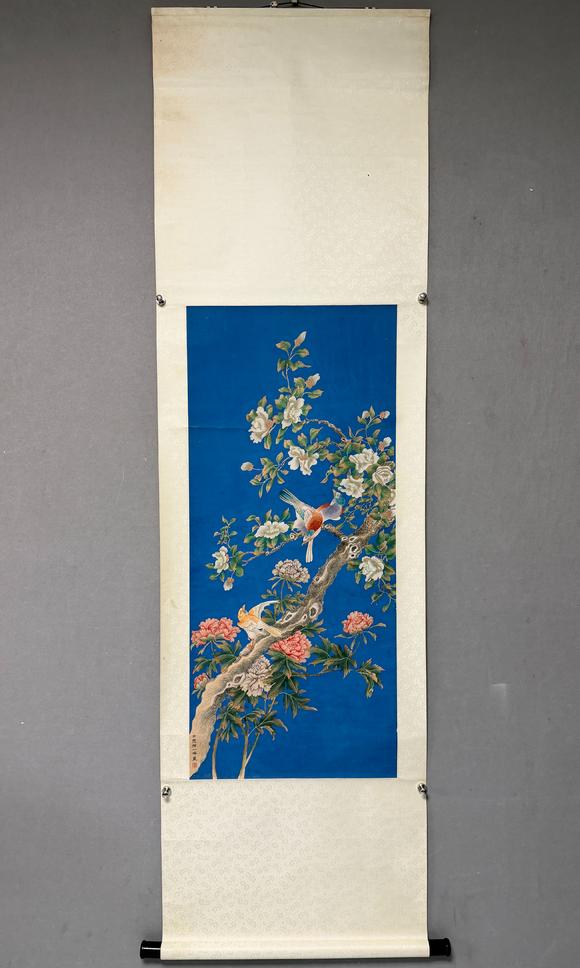 東京新日本邢一峰（近當(dāng)代）　花鳥　紙本立軸