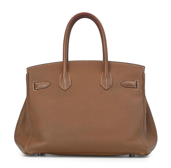 Piguet - H?tel des VentesHermès, sac Birkin 30 en cuir Togo Gold, 2021, tirette clochette, 2 clefs et cadenas, housse