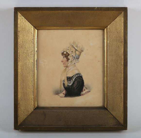 TooveysEnglish School (early 19th century) - Profile portraits of two gentl