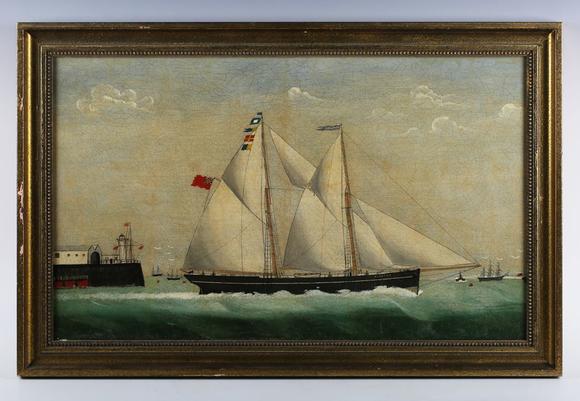 TooveysEnglish Provincial School (19th century) - The Schooner Alabama, cat