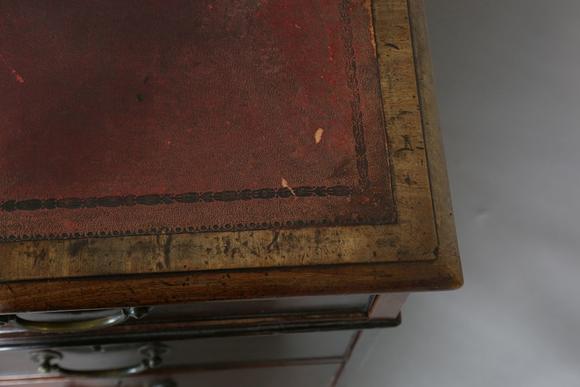 TooveysA good late George III mahogany twin-pedestal desk, in the manner of