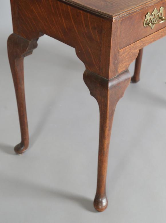 TooveysA late 19th century provincial oak side table, fitted with a single