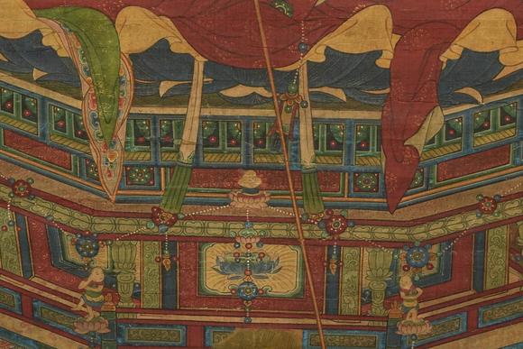京都祇園會(huì)拍賣寶寧寺地藏王 水陸畫 絹本掛軸