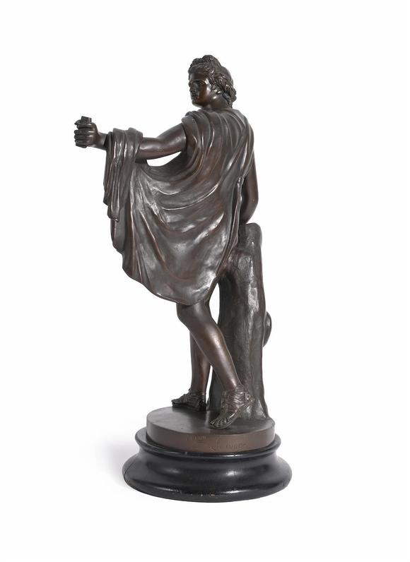 DreweattsAFTER THE ANTIQUE, A FRENCH BRONZE FIGURE OF THE APOLLO BELVEDERE, LATE 19TH OR EARLY 20TH CENTURY