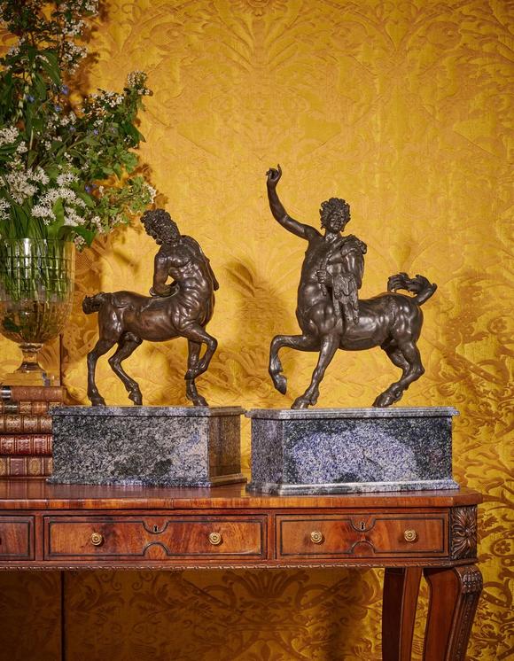 DreweattsAFTER THE ANTIQUE, A LARGE PAIR OF BRONZE FIGURES OF THE FURIETTI CENTAURS, ITALIAN