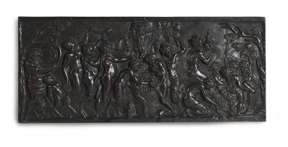 DreweattsAFTER CLAUDE CLODION, A BRONZE RELIEF PLAQUE OF DANCING SATYRS, LATE 19TH CENTURY