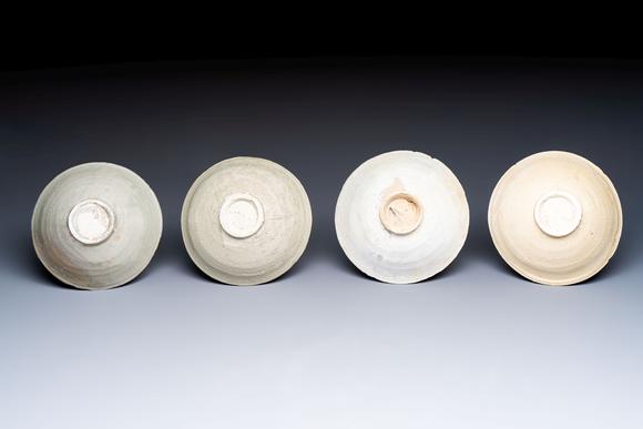 Rob Michiels AuctionsA group of 12 Chinese celadon-glazed bowls with incised floral design from the Jepara shipwreck, Fujian kilns, Song