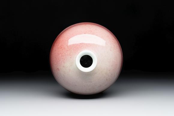 Rob Michiels AuctionsA Chinese peachbloom-glazed water pot or taibaizun, Kangxi mark and possibly of the period