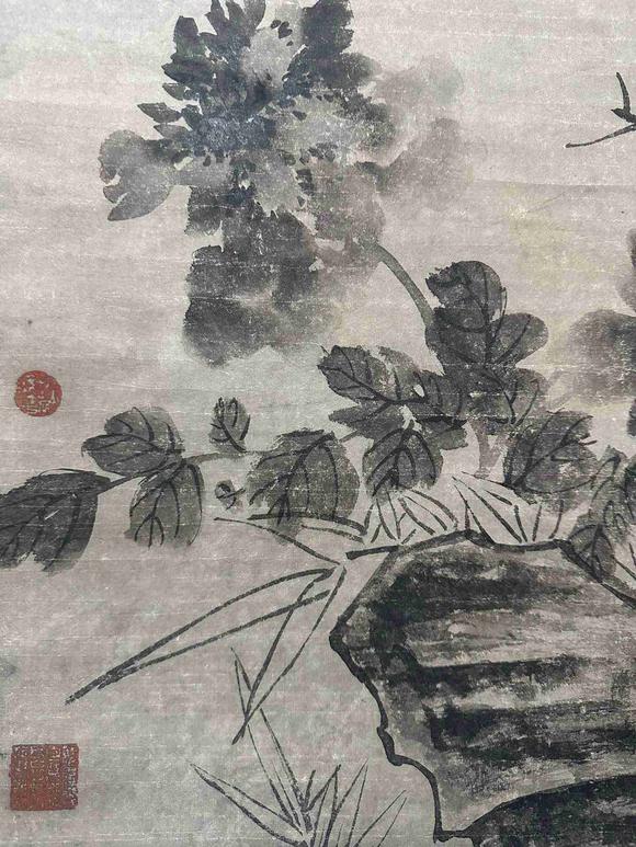 日本松町古美徐渭 花卉