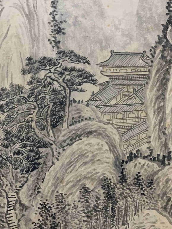 日本松町古美王翚 山水