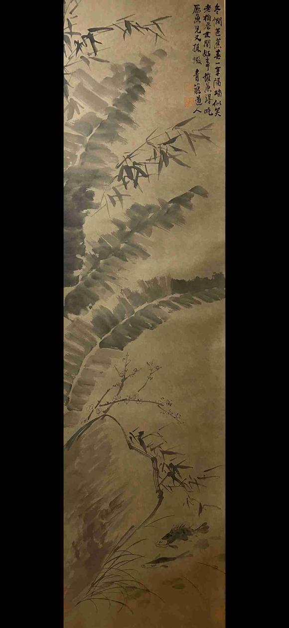 日本松町古美徐渭 花卉十二條屏