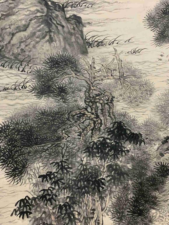 日本松町古美石濤 山水