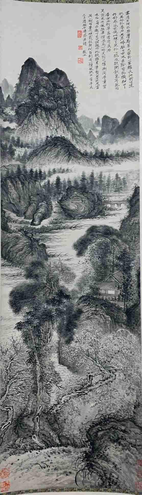 日本松町古美石濤 山水