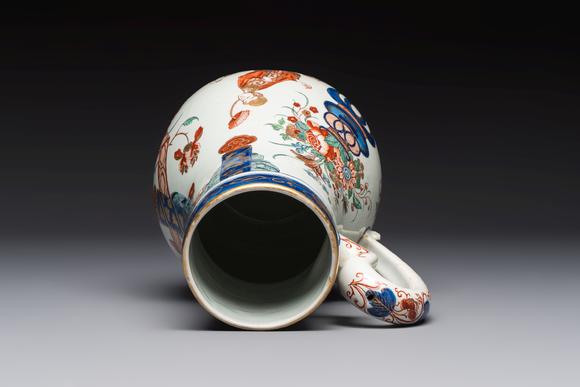 Rob Michiels AuctionsA magnificent polychrome Dutch Delft chinoiserie ewer, first quarter 18th C.