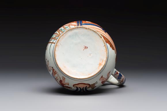 Rob Michiels AuctionsA magnificent polychrome Dutch Delft chinoiserie ewer, first quarter 18th C.