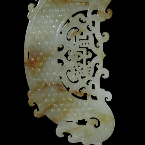 東京銀座（古美術(shù)宋磁）戰(zhàn)國(guó)玉龍一對(duì)