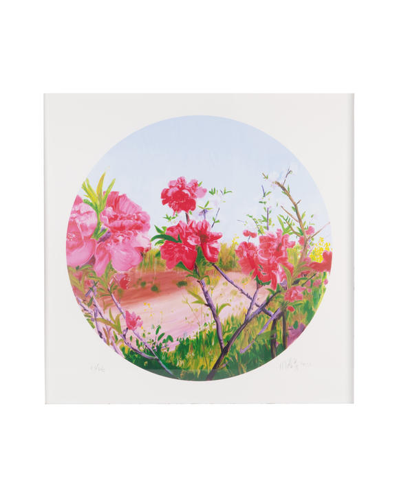 允臧齋周春芽(b.1955)  桃花版畫