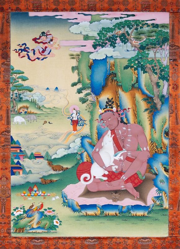 中古陶當(dāng)代 大成就者古古里巴唐卡