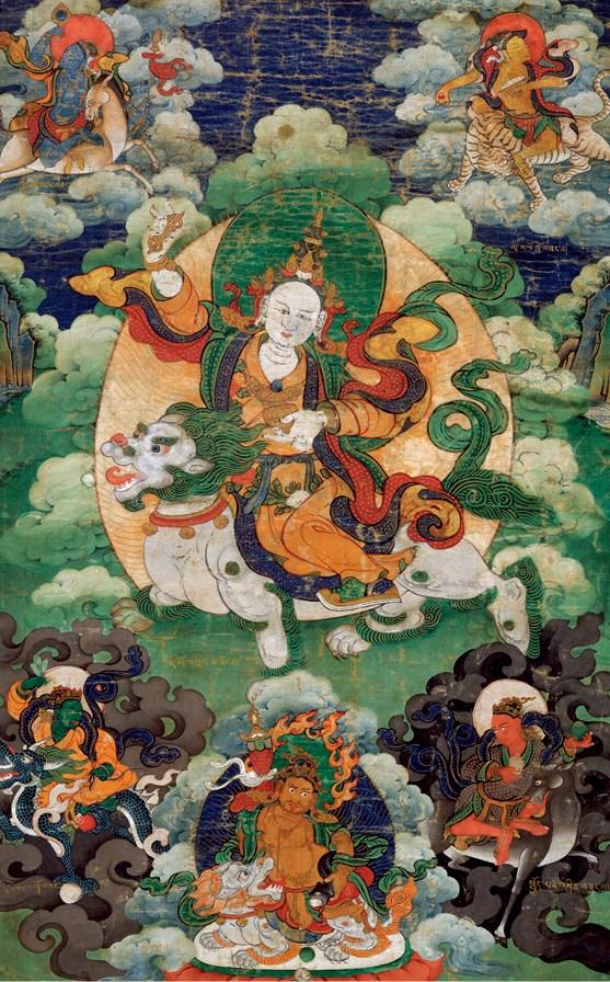 中古陶17～18世紀(jì) 祥壽佛母唐卡