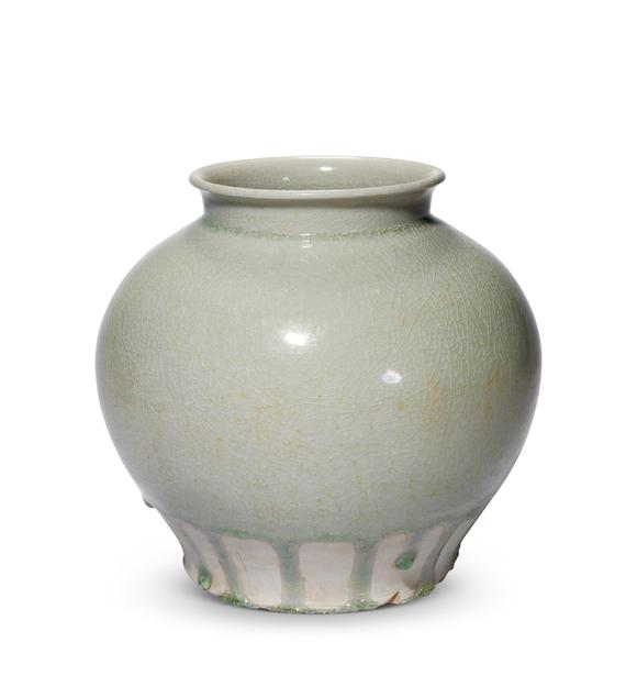 中古陶明 青瓷太白罐