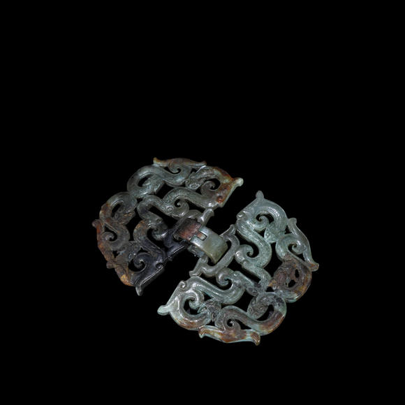 春和美術(shù)漢代   青玉雙節(jié)龍紋佩飾