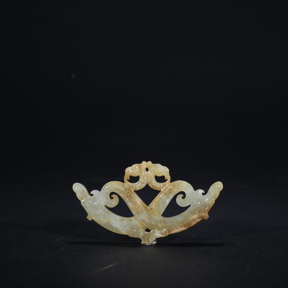 春和美術(shù)戰(zhàn)國(guó) 白玉雙龍玉佩