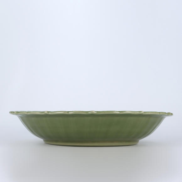 春和美術(shù)明 龍泉窯麒麟紋菱口大盤