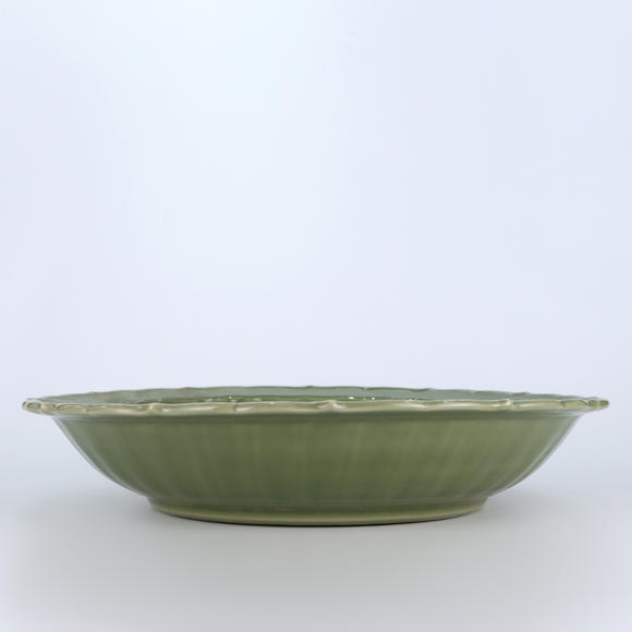 春和美術(shù)明 龍泉窯麒麟紋菱口大盤(pán)