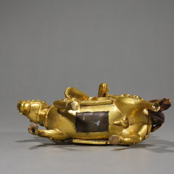 春和美術(shù)清 銅鎏金吉祥天母像