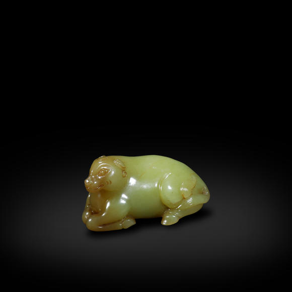 春和美術(shù)漢代黃玉臥獸