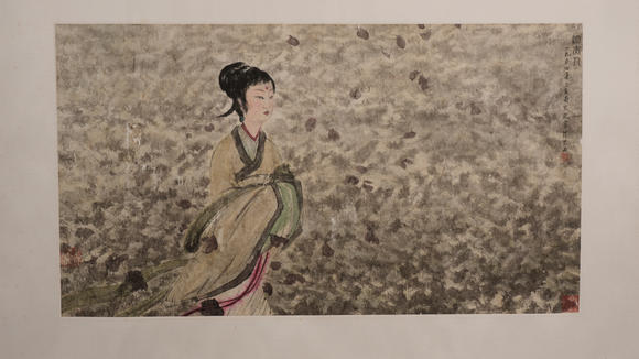 華岳國(guó)際傅抱石  湘夫人